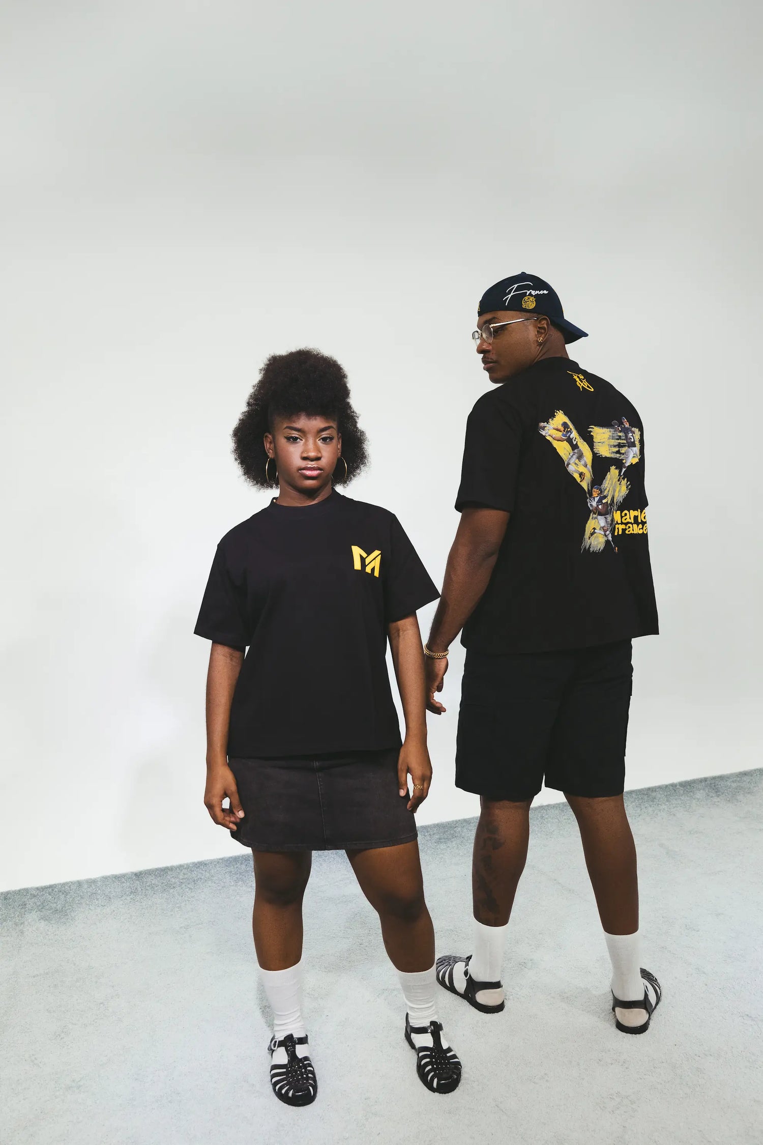 T-shirt icône de sport jaune