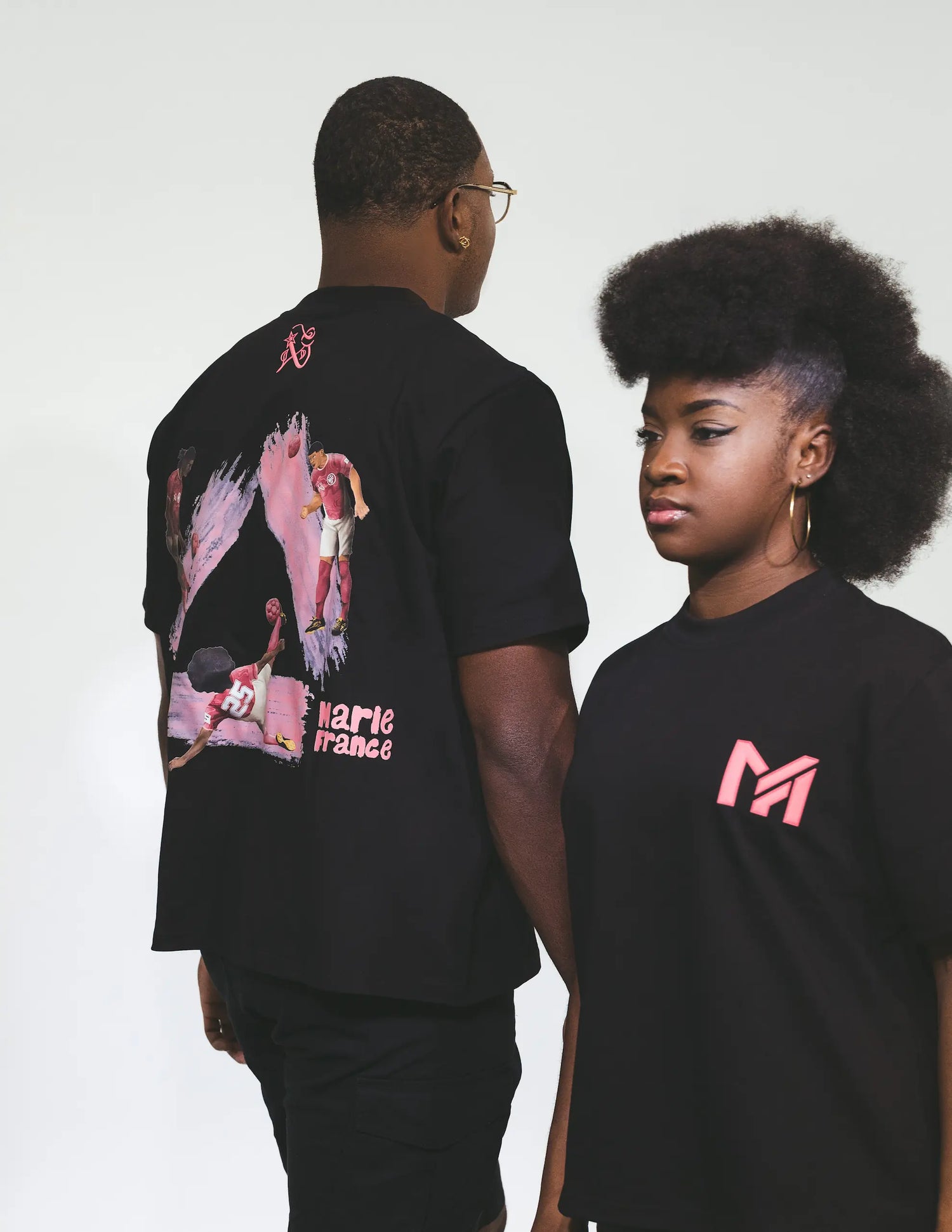 T-shirt icône de sport rose